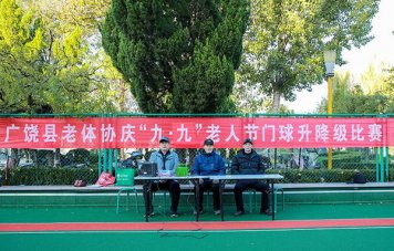 綠茵傳情誼、銀齡綻風采——東營市廣饒縣老年人門球升降級比